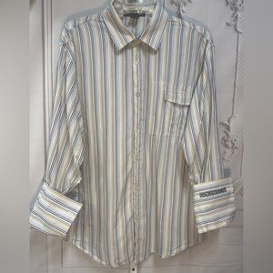 Le Jean De Marithe' + Francois Girbaud Embroidered Y2K Vintage XXL Shirt